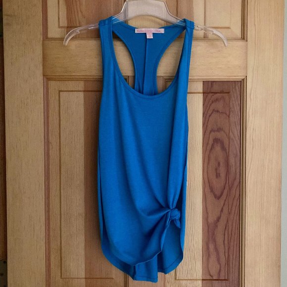 Rebellious One Turquoise Blue Racerback Tank with side slits XS - NWT - Picture 1 of 4